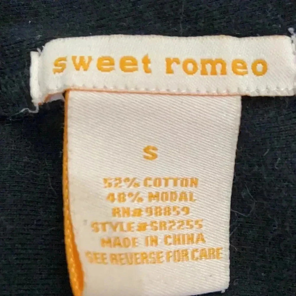 Sweet Romeo black open cardigan sz S - Picture 6 of 7